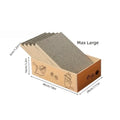 Corrugated Cardboard Cat Scratch Board - Double-Sided, Wear-Resistant, Non-Shedding, Universal Fit, 5 Pack