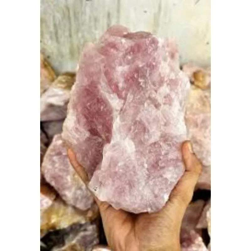 Natural Raw Crystal Stones for Healing & Meditation - Rose Quartz & Quartz Varieties