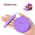 12-Pack Compressed Facial Sponges for Cleansing and Makeup Removal - Soft Exfoliating Pads