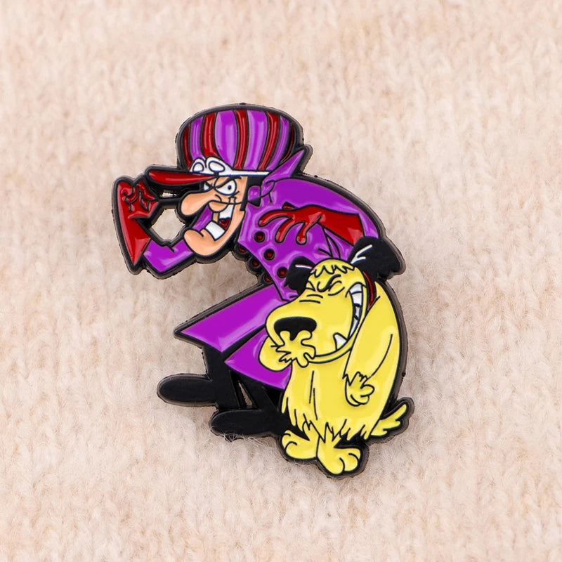 Funny Orange Dogs Enamel Pins Cartoon Animal Brooch Women’s Backpack Accessories