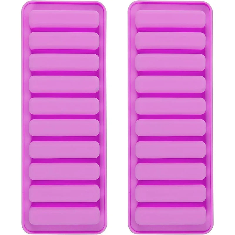 Silicone Mold 10 Cavity Finger & Rectangular Chocolate Cookie Ice Trays Baking Tool