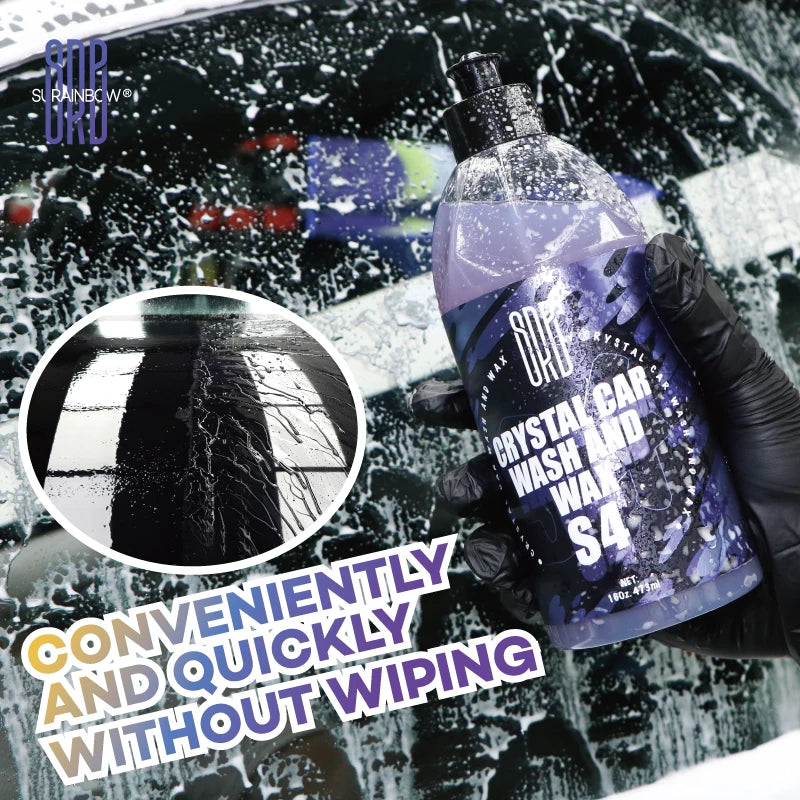 Ceramic Car Shampoo with Hydrophobic Protection - Adds Shine & Enhances Coatings