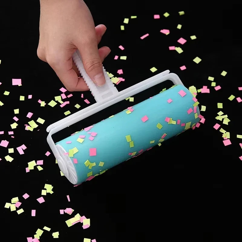 Reusable Silicone Pet Hair Roller - Washable Sticky Lint Remover for Clothes & Furniture