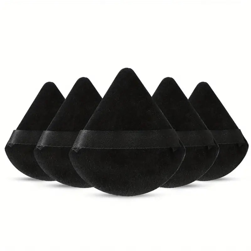 Triangular Makeup Sponge Puffs Set - Soft Skin-Friendly Cosmetic Tools for Home & Travel