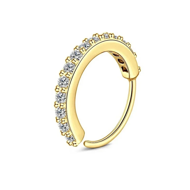 Septum Nose Ring Hoop Piercing Jewelry for Women - Small Cartilage Tragus Helix