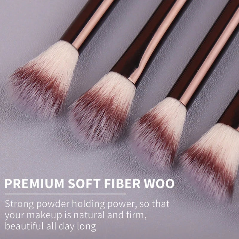 13-Piece Makeup Brush Set with Kabuki Blending Foundation Eyeshadow Blush Tools
