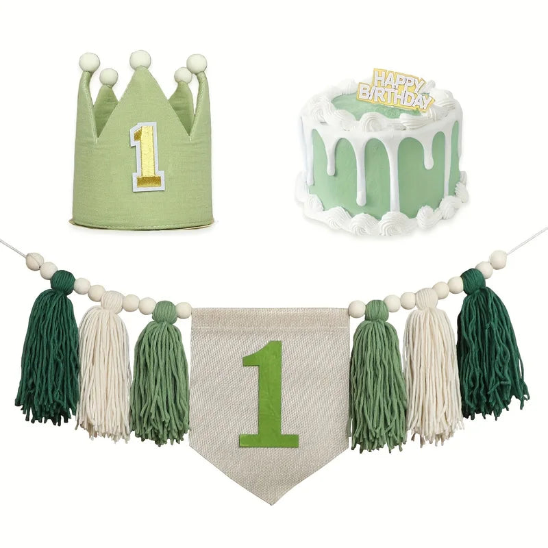 First Birthday Party Decorations Wall Backdrop for Kids Nursery Baby Room