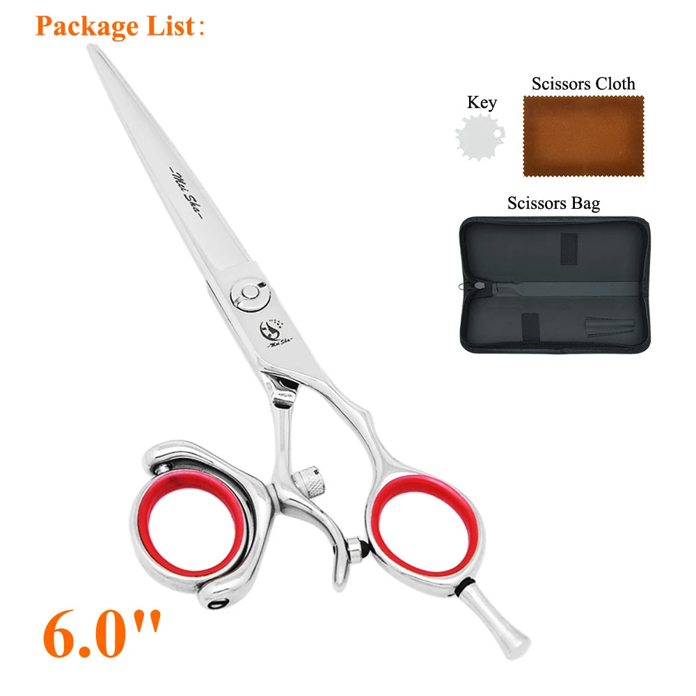 Professional Hair Shears Set with Japan Steel Blades - Salon Barber Scissors