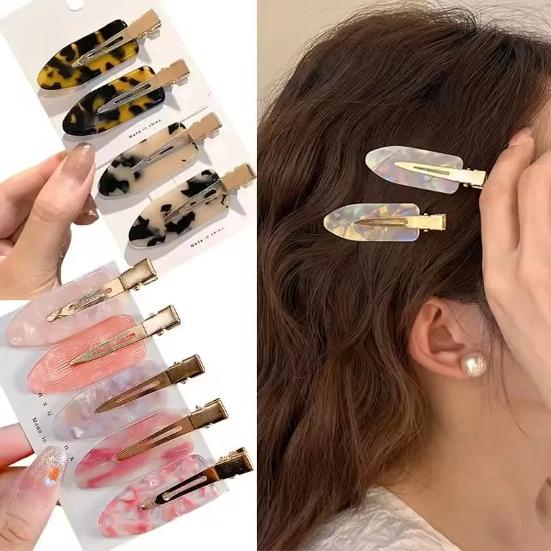 No Bend Hair Clips for Women Girls 2PCS Seamless Hair Barrettes Hair Accessories
