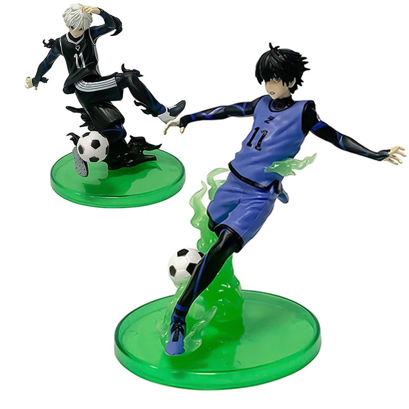 Anime Action Figures Set - BLUE LOCK Nagi, Makoto, Shirou, Voetbal Yoichi, Bachira, Meguru, 15cm Collectible Toys for Kids and Fans