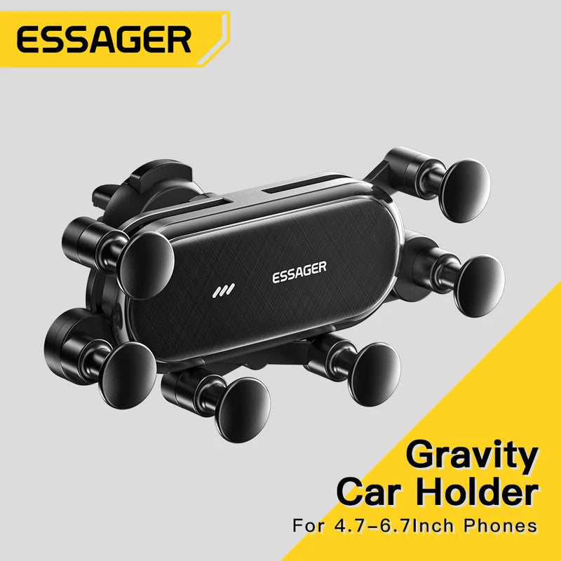 Gravity Car Phone Holder Air Vent Mount Support 4.7-6.7 Inch Phones for Car GPS