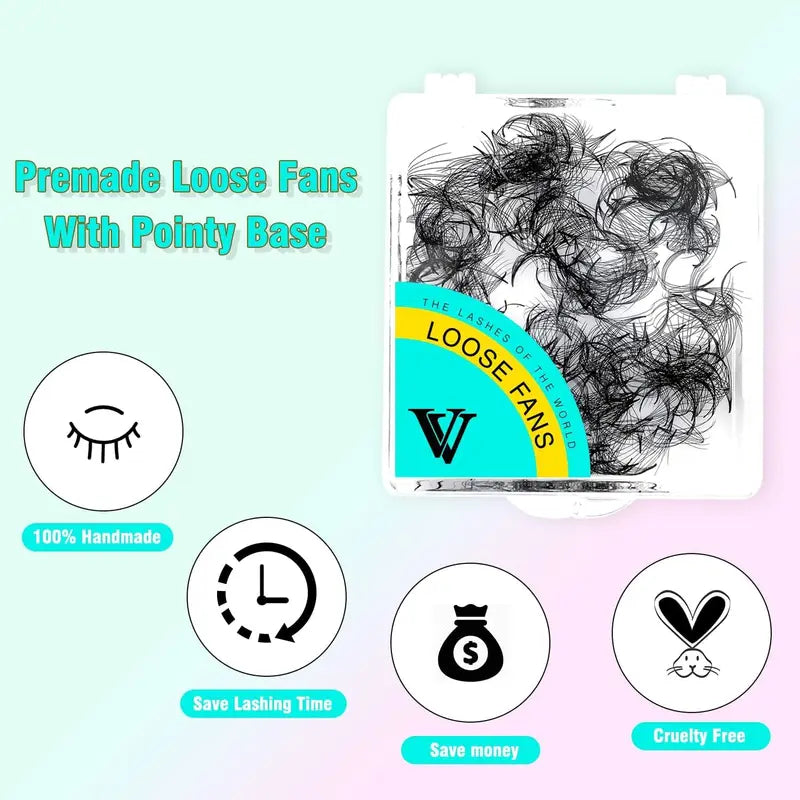 Premade Russian Lash Fans - 10D-14D Pointed Base False Eyelash Extensions