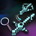 Mini Pixel Sword Foldable Keychain Cartoon Backpack Pendant Game Toy for Kids