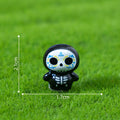 Halloween Mini Ghost Figurines Set for Desk Decor Jewelry Making 10PCS