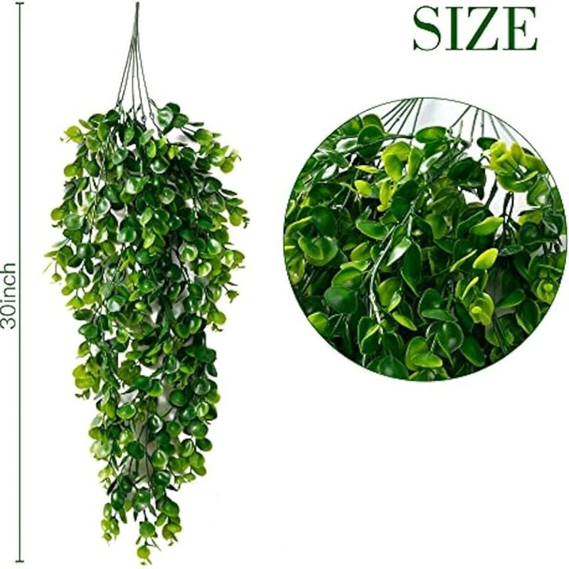 Artificial Eucalyptus Vine Wall Hanging for Home Garden Decor - 75cm