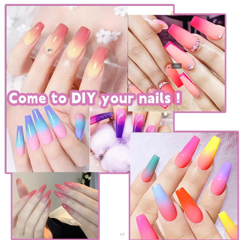 40-Color Gradient Nail Art Eyeshadow Palette Glitter Waterproof Matte Long-Lasting Makeup for Beginners