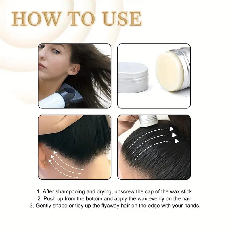 Professional Hair Wax Stick - Non-Greasy Styling Gel for Versatile Hair Styles
