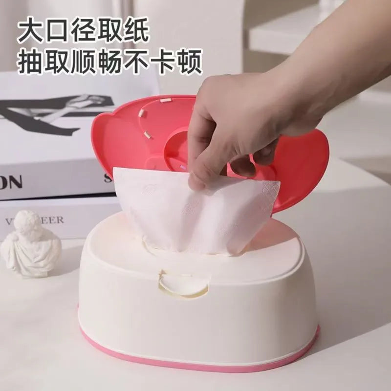 Anime Desktop Tissue Box - Large Capacity Spring Holder Organizer for Home