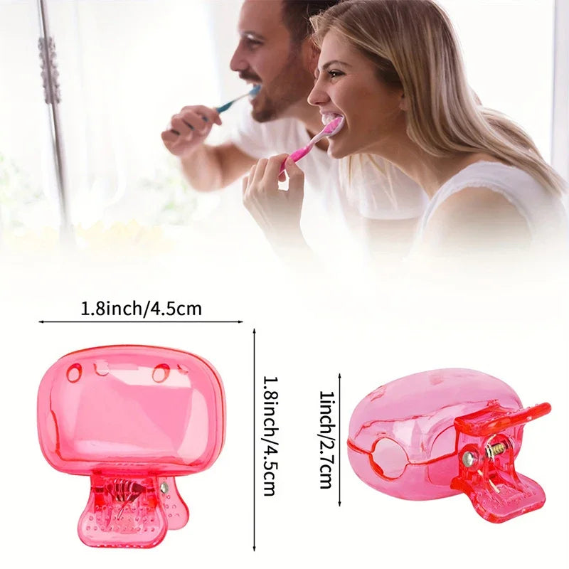 Travel Toothbrush Head Covers 4PCS Toothbrush Protector Caps Portable Plastic Case
