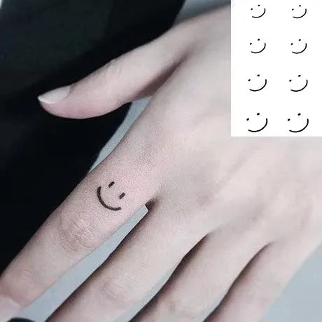 Waterproof Temporary Tattoo Stickers Heart Body Art Flash Tatoo for Finger Wrist Ankle