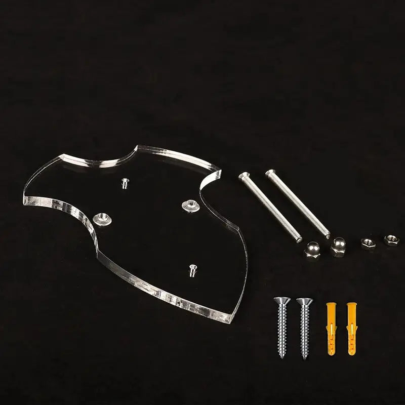 Wall-Mount Sword & Axe Holder Display Stand - Acrylic Vertical Hanger for Weapons