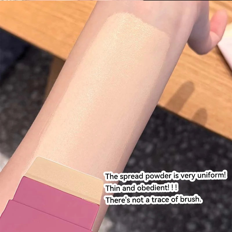Portable Silicone Foundation Brush with Color Paper for Precise Makeup Application