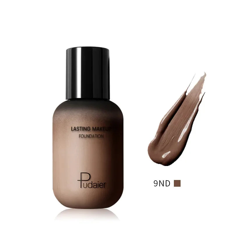 40ml Waterproof Liquid Foundation Cream for Face & Body - Oil-Control, Matte Finish, Cover Acne