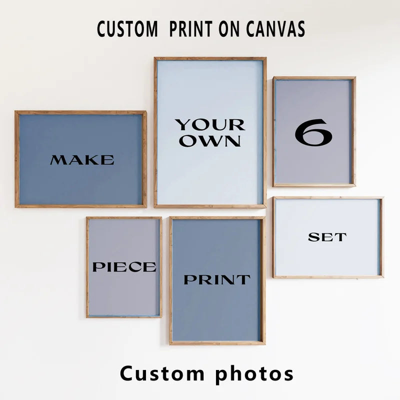 Personalized Canvas Wall Art Prints Set for Home & Family Decor