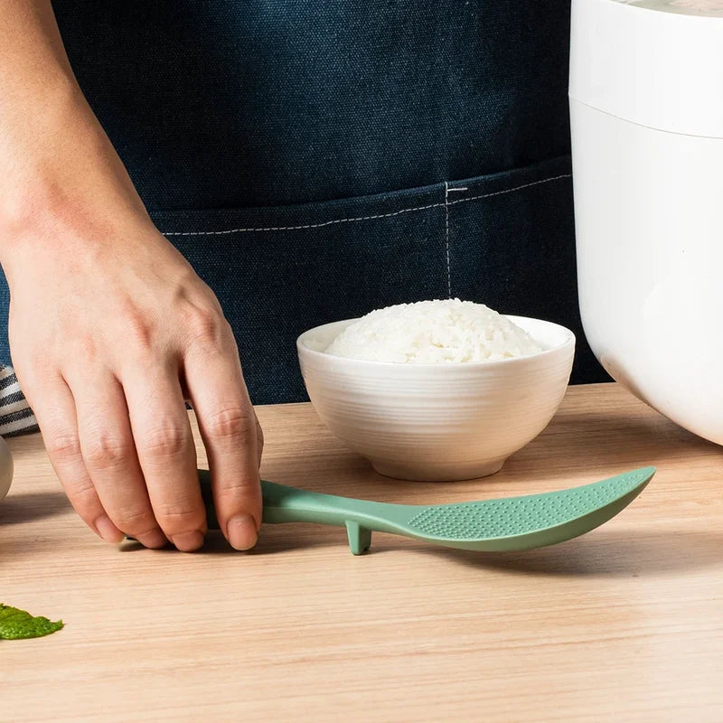 Silicone Cooking Spoon Non-Stick Anti-Scalding Kitchen Utensil High-Temperature Resistant