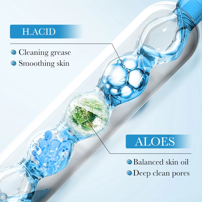 Deep Cleansing Facial Cleanser Foam for Sensitive Skin - Moisturizing & Brightening, 120ml