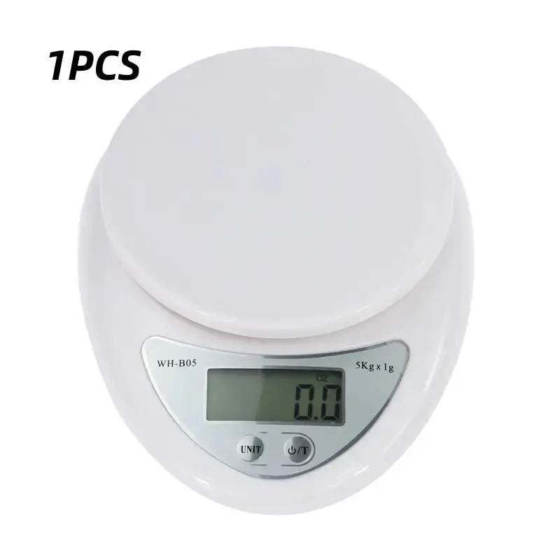 5kg Digital Kitchen Scale with LED Display Food Weighing Balance