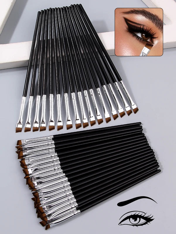 50PCS Professional Eye Makeup Brush Set - Eyeliner, Brow & Blending Tools