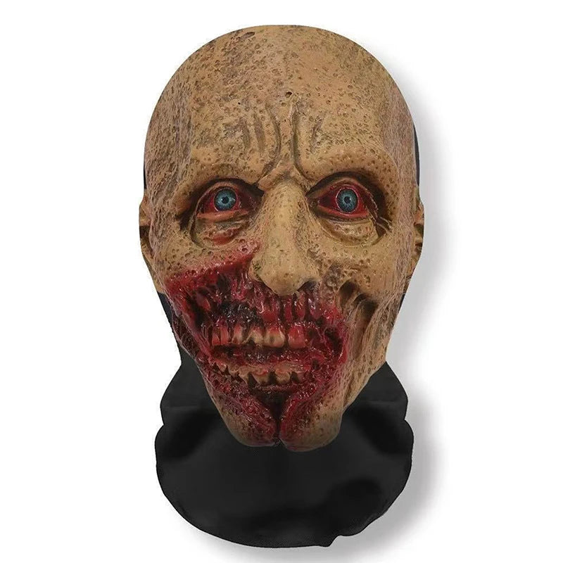 Halloween 3D Skull Face Mask Cosplay Prop Full Face Mesh Breathable Balaclava