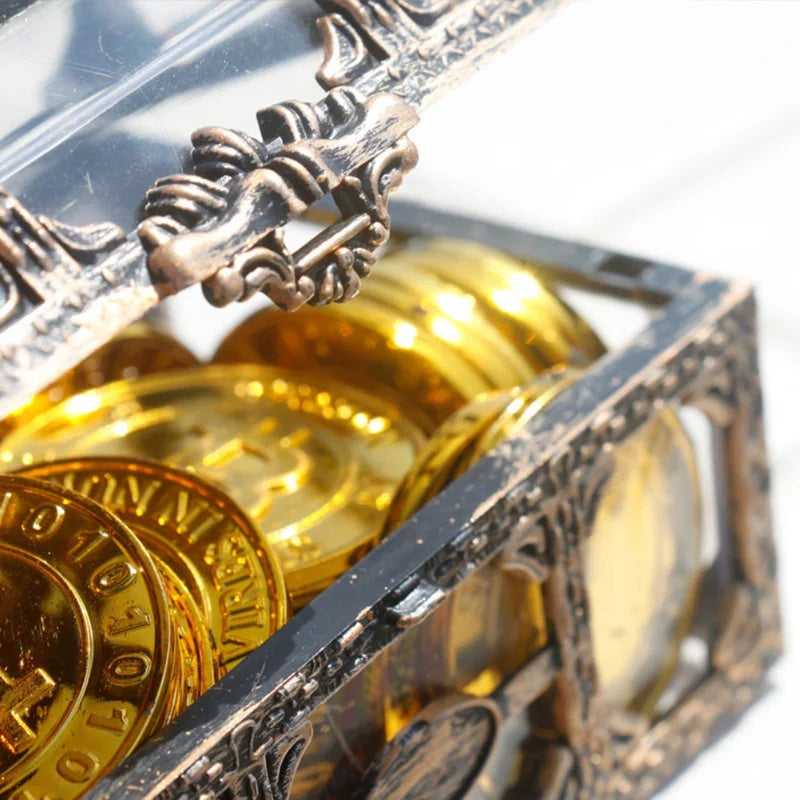 Transparent Plastic Jewelry Box Organizer Chest for Trinkets & Keepsakes