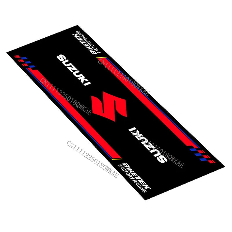Motorcycle Display Mat - Anti-Slip Garage Carpet for Racing & Parking
