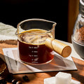 75ml Heat-Resisting Glass Espresso Measuring Cup with Handle and Scale