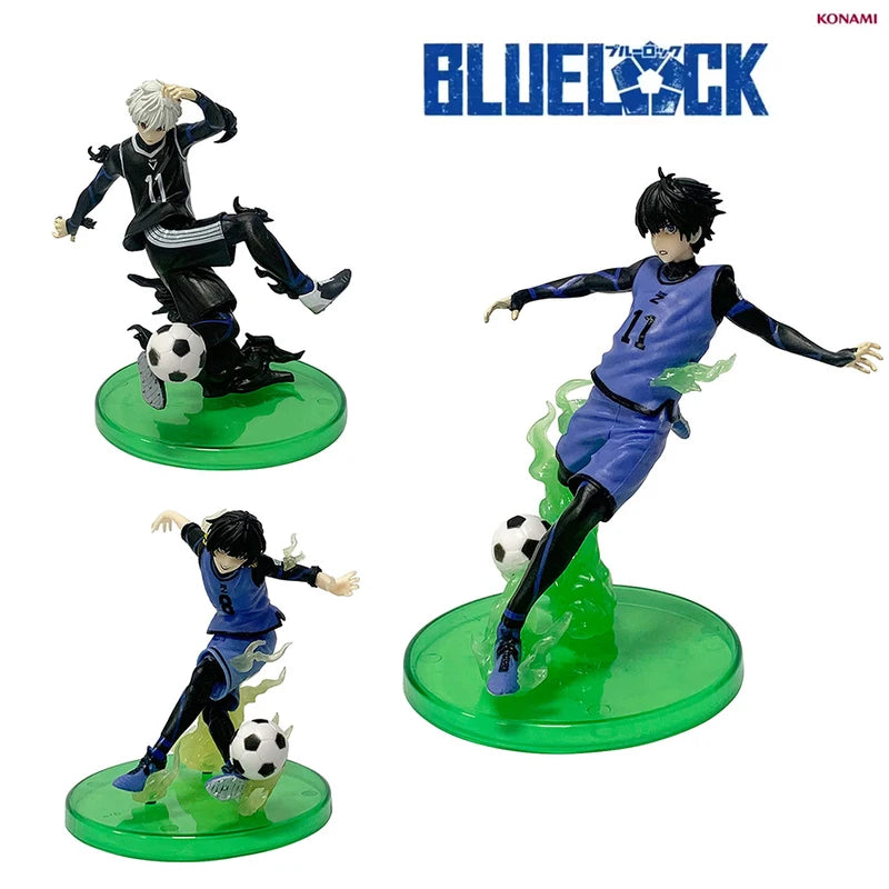 Anime Action Figures Set - BLUE LOCK Nagi, Shirou, Bachira, Meguru, Yoichi, Jie Shiyi - Collectible Toy Models for Kids