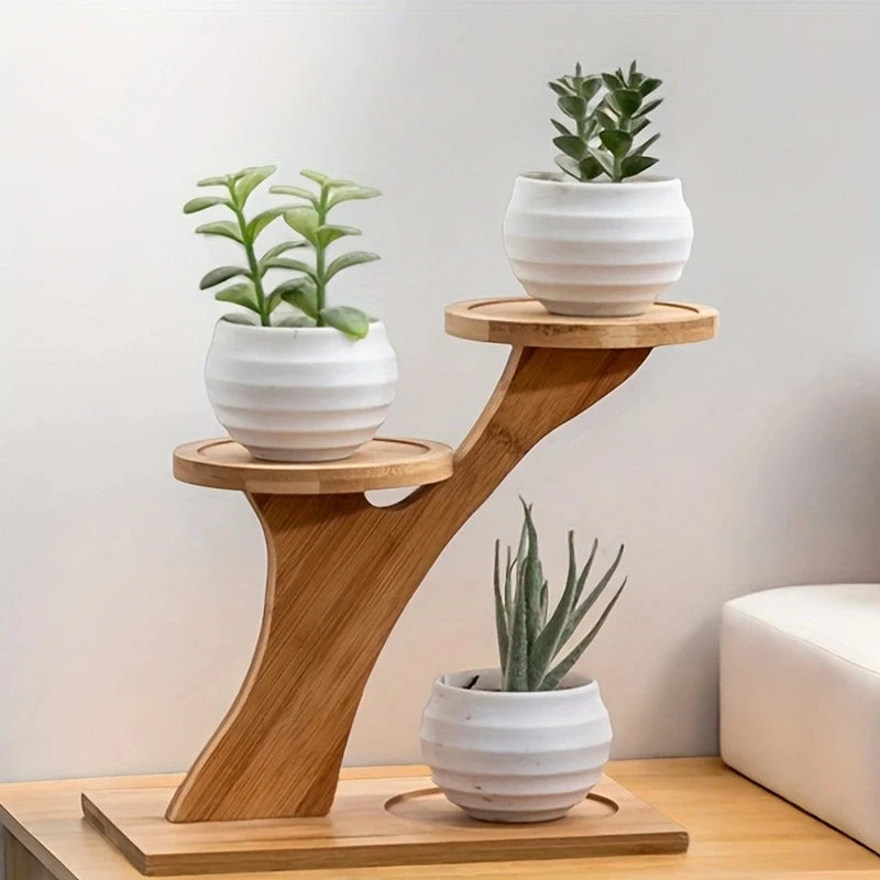 Mini Indoor Plant Stands for Window Sills & Desks, 3-Tier Space-Saving Shelves