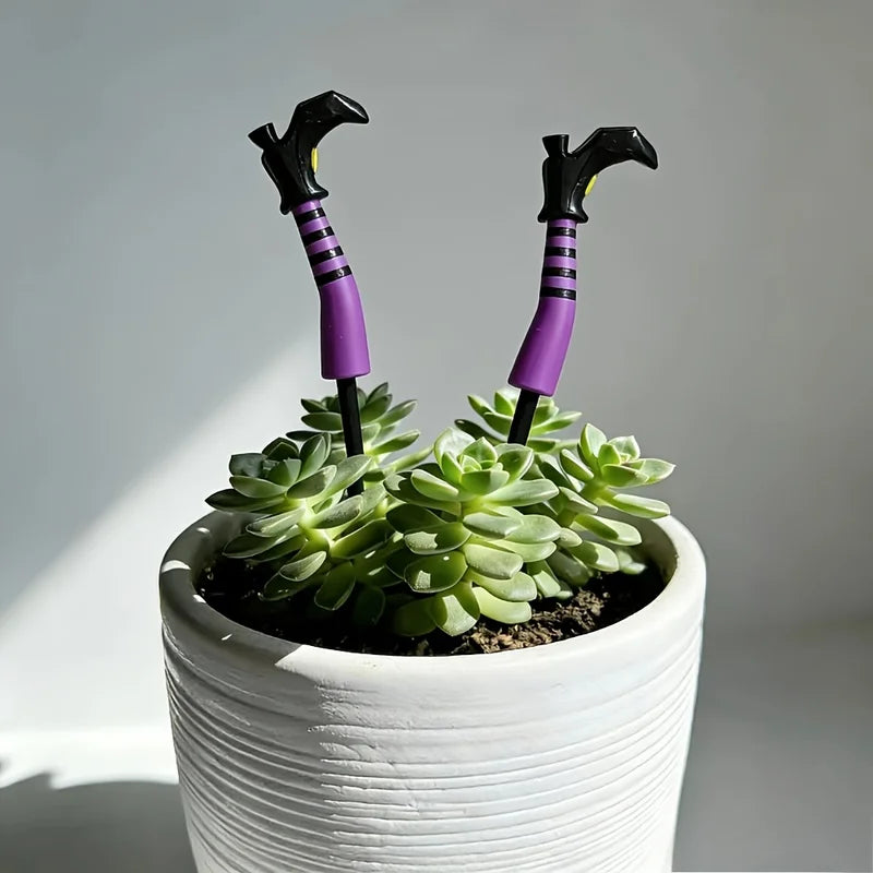 DIY Witch Leg Plant Garden Decorations for Potted Plants and Lawns