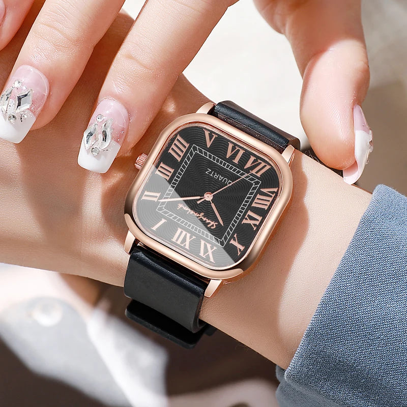 Women’s Casual Silicone Band Quartz Wristwatch with Roma Dial - Multiple Colors