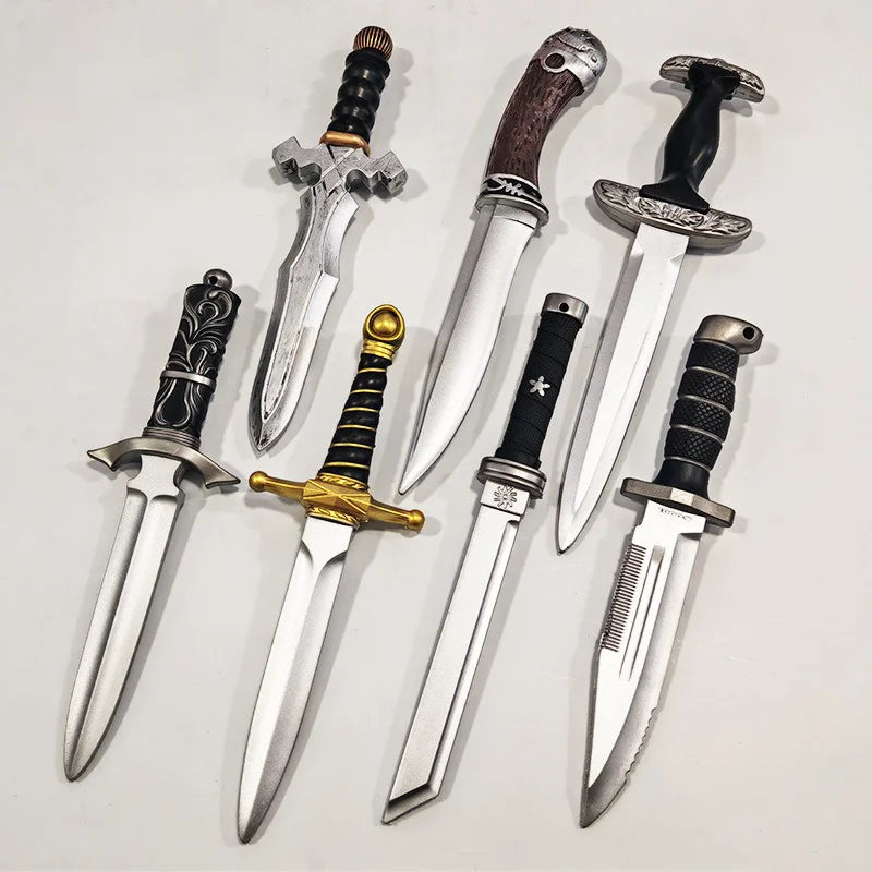 Medieval Sword Cosplay Prop Geralt Short Blades for Role-Playing and Hunting