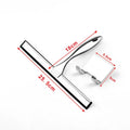 Stainless Steel Shower Squeegee with Hooks - Glass, Tile & Mirror Cleaning Tool