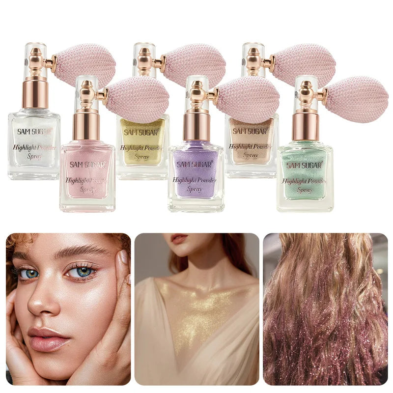 Face & Body Shimmer Spray - Dewy Highlight Mist for Radiant Skin