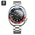 Luxury Men's Quartz Watch with Stainless Steel Band Waterproof Casual Wristwatch