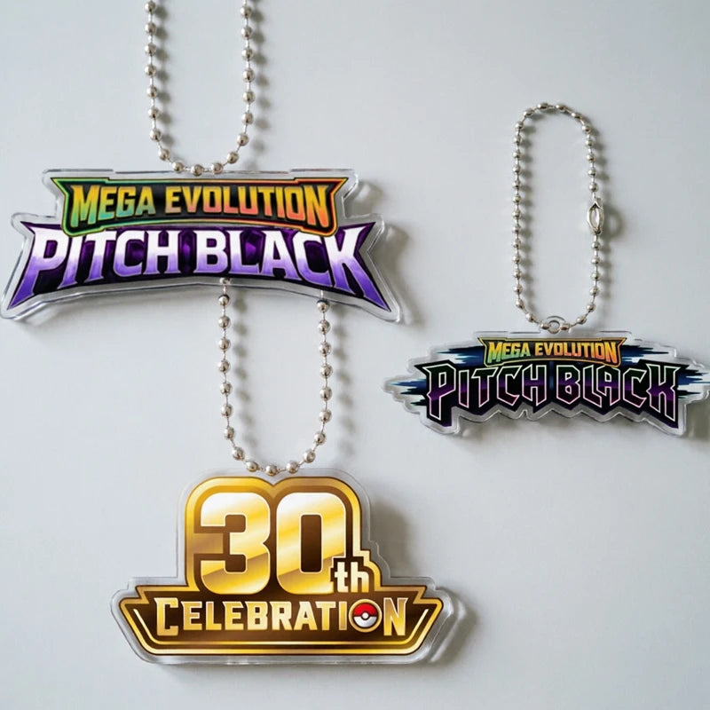 Pokemon Logo Collection Keychain - Card Charm & Acrylic Keyring for Pocket Monster