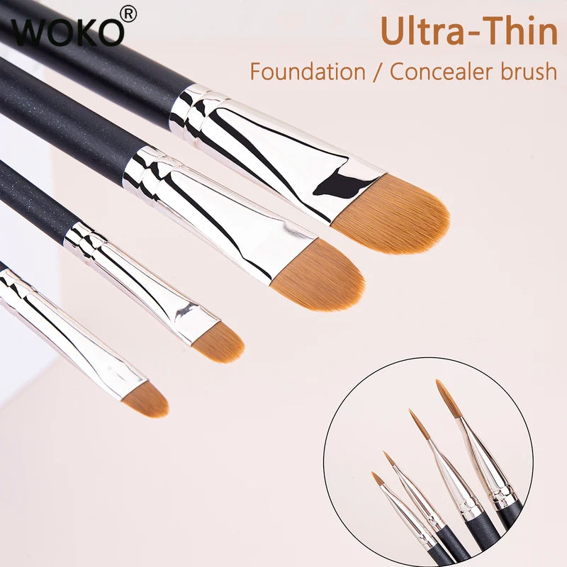 Upgraded Ultra-Thin Foundation & Concealer Makeup Brush - Professional Liquid & Cream Tool