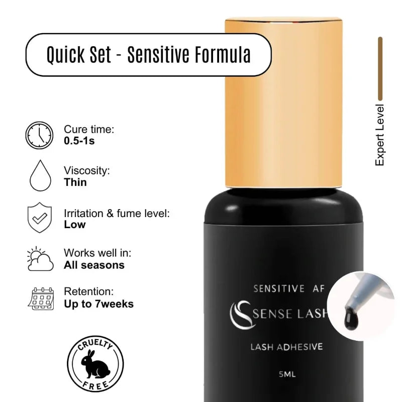 Waterproof Eyelash Extension Glue 5ml Fast Drying Low Smell Long Retention