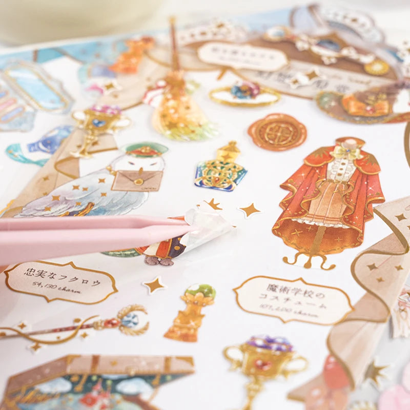 3 Pcs Fairy Tale Garden Cake Decor Stickers for Scrapbooking & Journaling