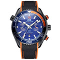 Men's Automatic Mechanical Watch Waterproof Luminous Date Rubber Strap