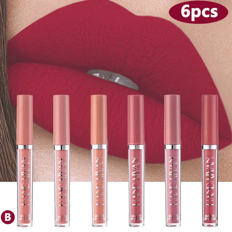 Waterproof Matte Lipstick Set - Long Lasting Velvet Lip Gloss with Moisturizing Formula